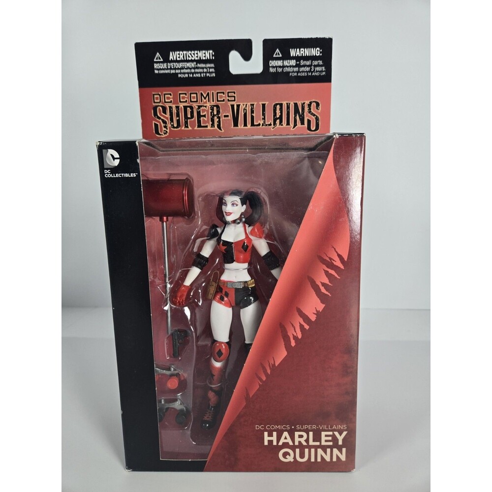 DC Collectibles Super-Villains Harley Quinn 6.75" Action Figure Boxed 32714